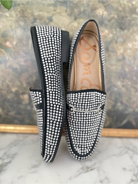 Sam Edelman Shoes - Sam Edelman Loraine Penny Loafer Glitz Size 8 Rhinestone Bedazzled Bling